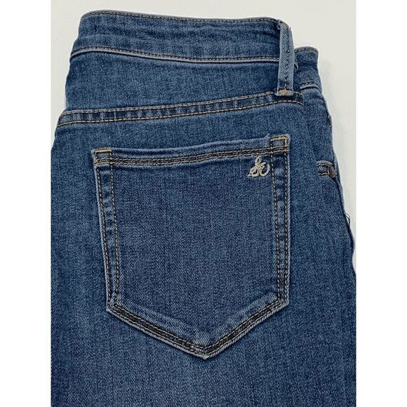 Sam Edelman Women's Jeans Skinny Ankle Ripped Raw Hem Blue Medium Wash Size 2/26 - Picture 6 of 11